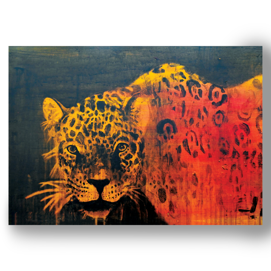 Abstract Jaguar print by Rebecca Taylor, artist.